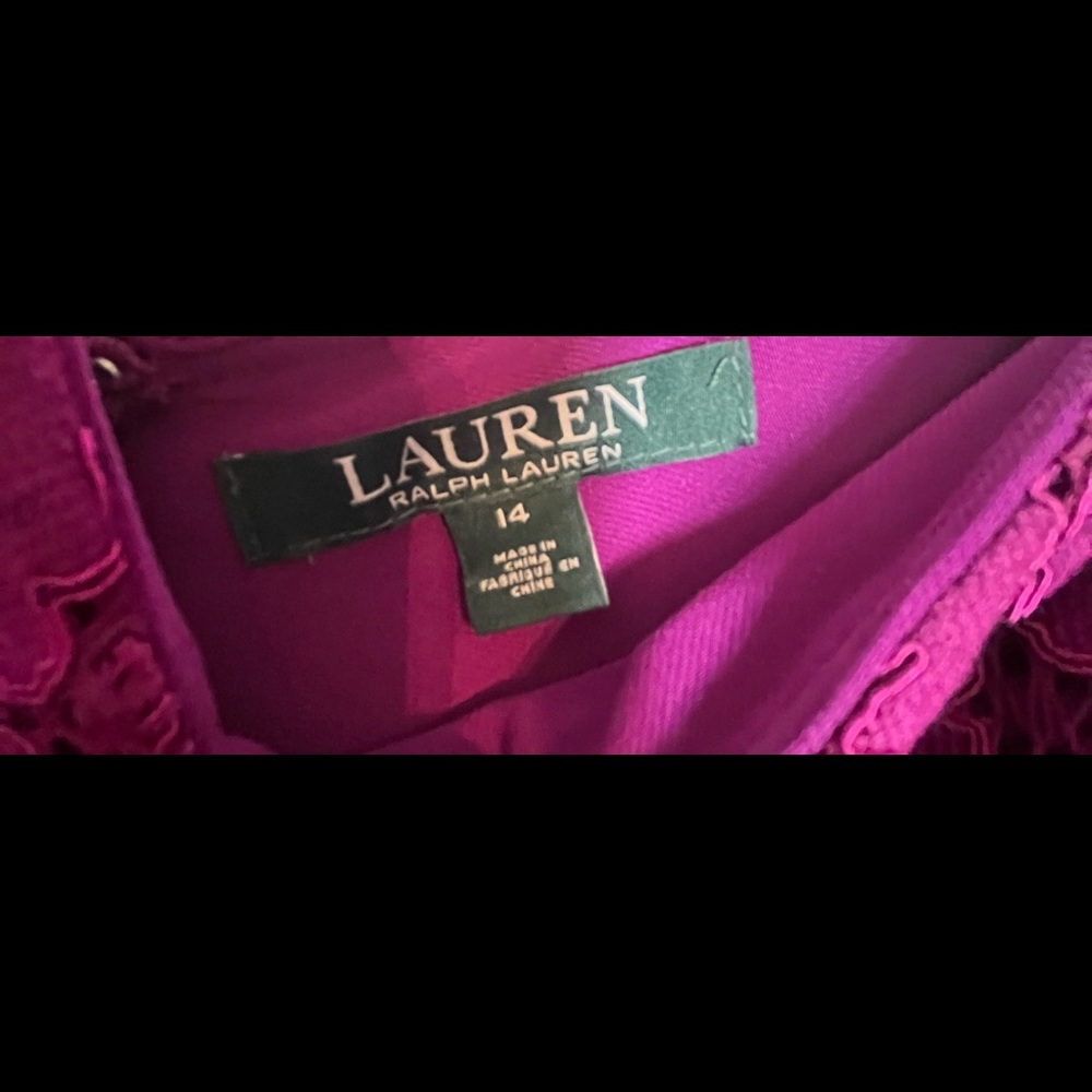 Lauren Ralph Lauren Purple Floral Gown!